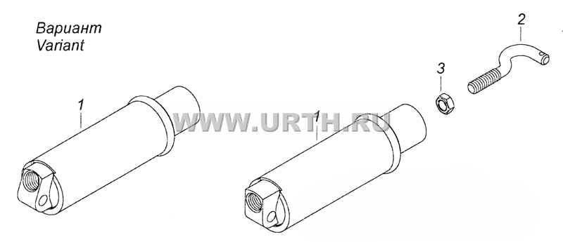 53205-3570205 Пневмоцилиндр вспомогательного тормоза